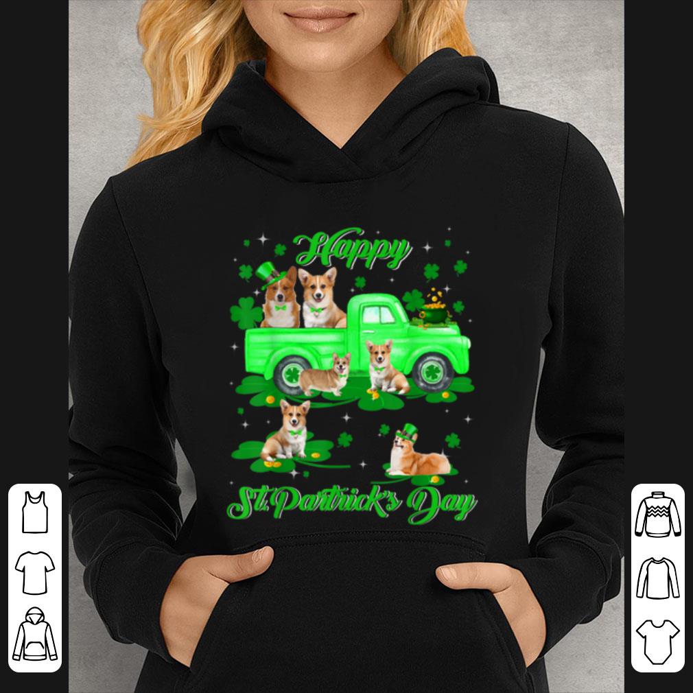 Great Leprechaun Corgi Riding Green Truck St Patrick s Day Gifts shirt 4 - Great Leprechaun Corgi Riding Green Truck St Patrick's Day Gifts shirt
