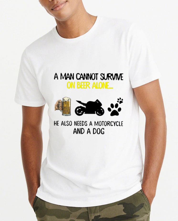 Hot A Man Cannot Survive On Beer Alone He Also Needs A Motorcycle And A Dog shirt 4 - Hot A Man Cannot Survive On Beer Alone He Also Needs A Motorcycle And A Dog shirt