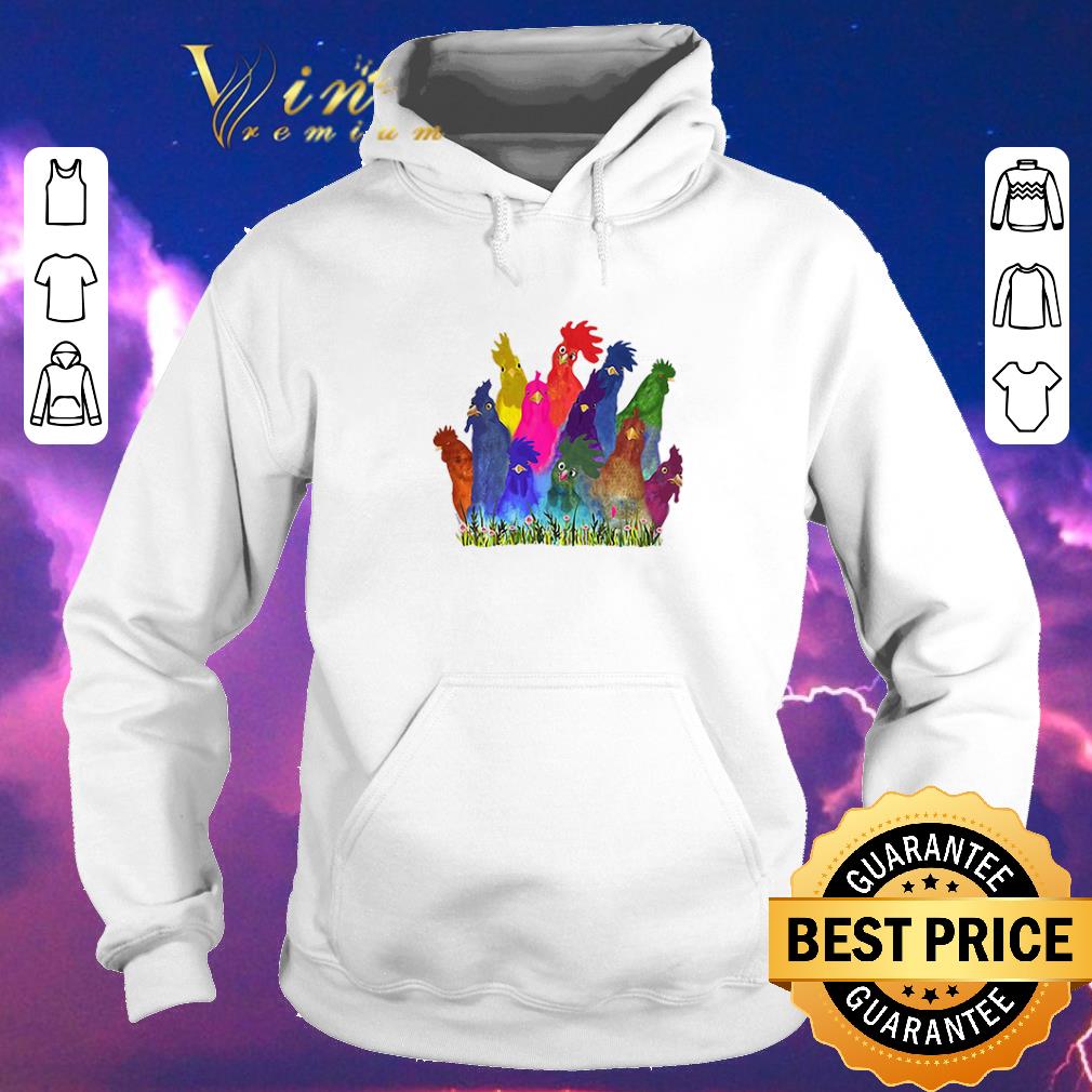Hot Chickens Watercolor shirt sweater 4 - Hot Chickens Watercolor shirt sweater