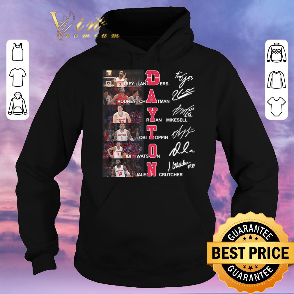 Hot Dayton Flyers Trey Landers Rodney Chatman all character signatures shirt sweater 4 - Hot Dayton Flyers Trey Landers Rodney Chatman all character signatures shirt sweater