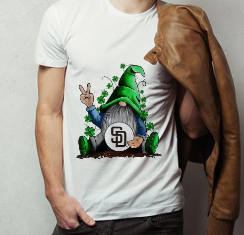 Hot Gnomes Hug San Diego Padres Baseball Shamrock shirt 4 - Hot Gnomes Hug San Diego Padres Baseball Shamrock shirt