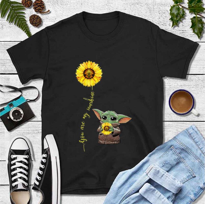 Hot Star Wars Baby Yoda Hug Sunflower You Are My Sunshine shirt 4 - Hot Star Wars Baby Yoda Hug Sunflower You Are My Sunshine shirt