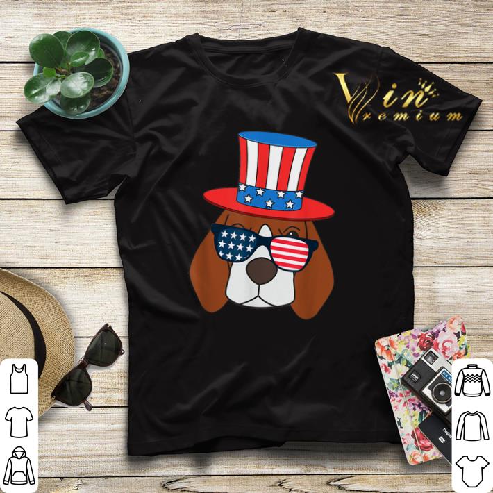 July 4th American Sunglasses USA Flag Patriotic Beagle Dog shirt sweater 4 - July 4th American Sunglasses USA Flag Patriotic Beagle Dog shirt sweater