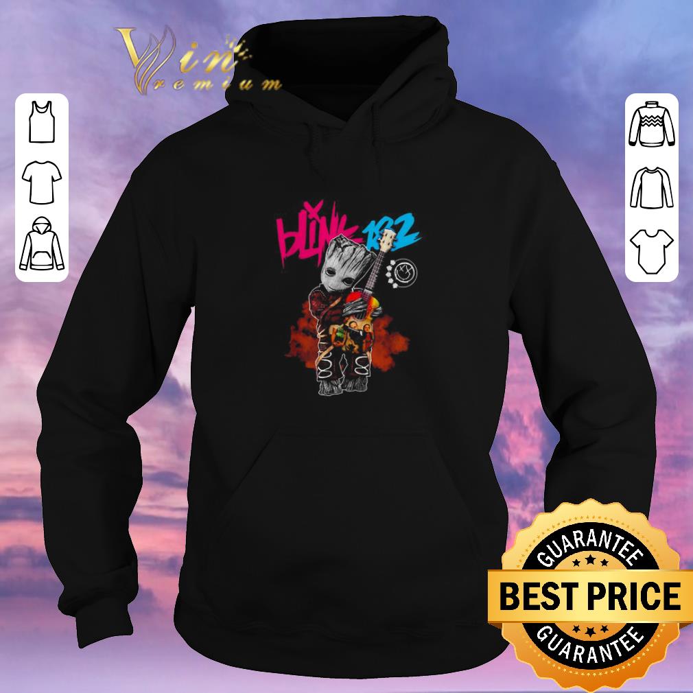 Nice Baby Groot hug Blink 182 guitar shirt sweater 4 - Nice Baby Groot hug Blink 182 guitar shirt sweater