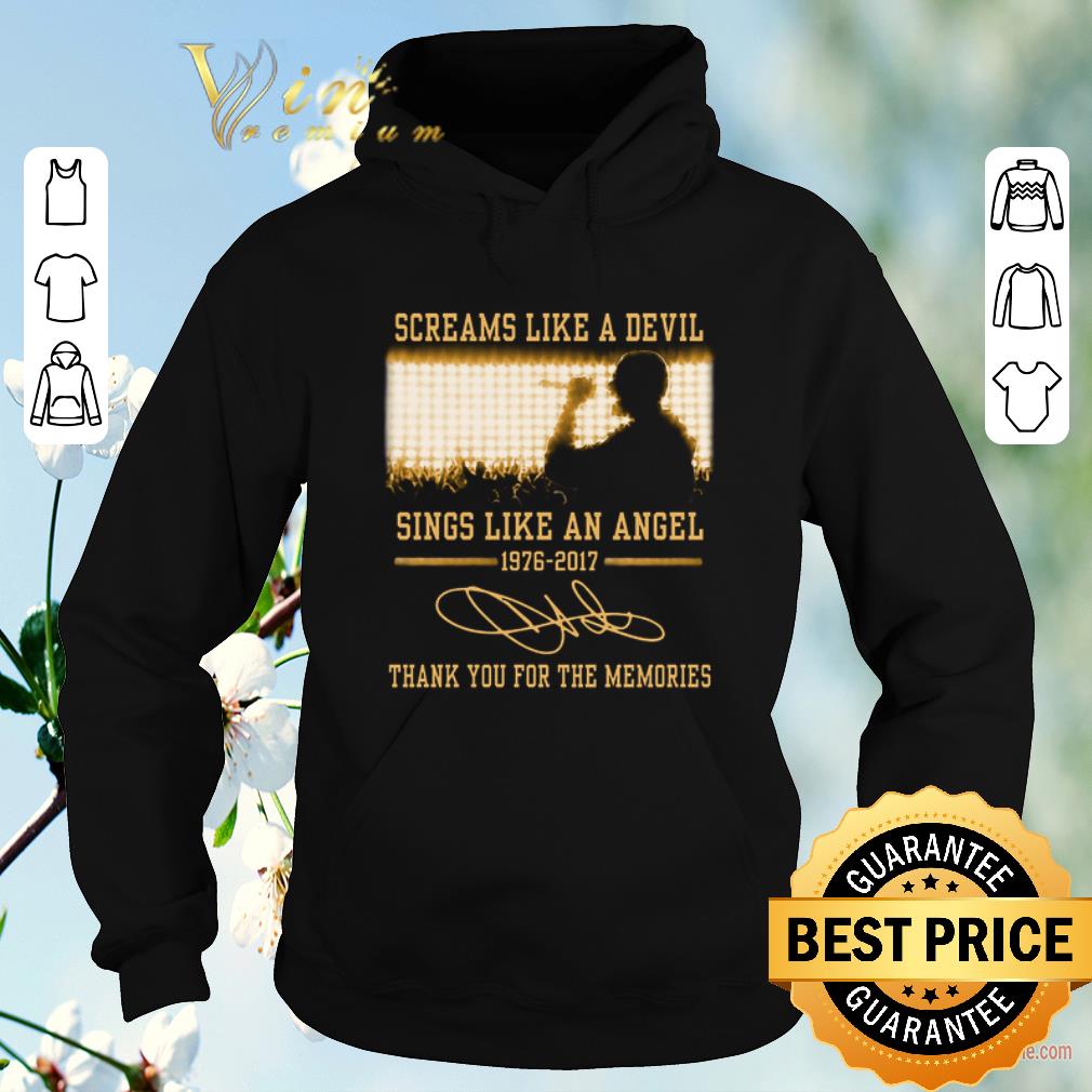 Nice Chester Bennington Screams like a devil sings like an angel 1976-2017 signature shirt sweater Nice Chester Bennington Screams like a devil sings like an angel 1976 2017 signature shirt sweater 4 - Nice Chester Bennington Screams like a devil sings like an angel 1976-2017 signature shirt sweater