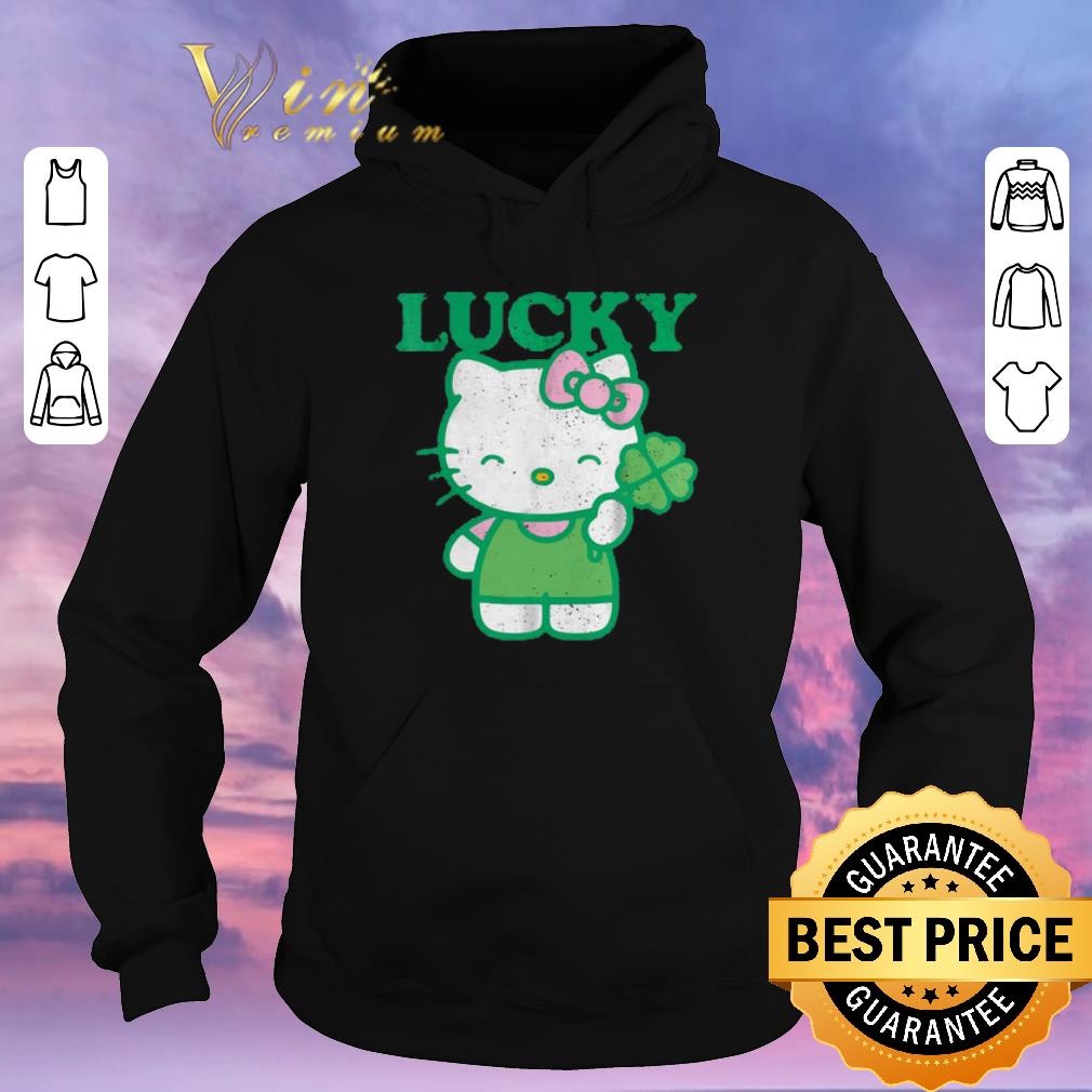 Nice Hello Kitty Lucky Clover St. Patrick's day shirt sweater Nice Hello Kitty Lucky Clover St Patrick s day shirt sweater 4 - Nice Hello Kitty Lucky Clover St. Patrick's day shirt sweater