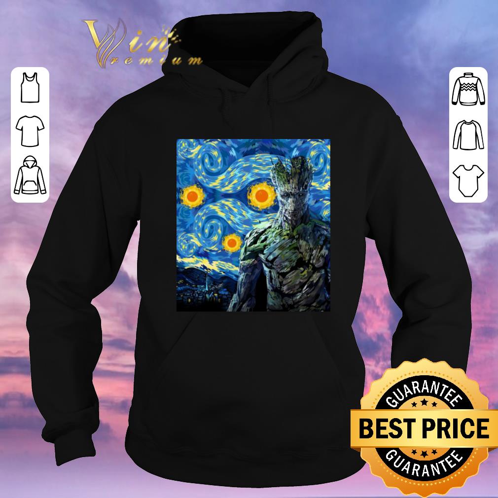 Nice Marvel Groot Mashup Van Gogh Starry Night shirt sweater 4 - Nice Marvel Groot Mashup Van Gogh Starry Night shirt sweater