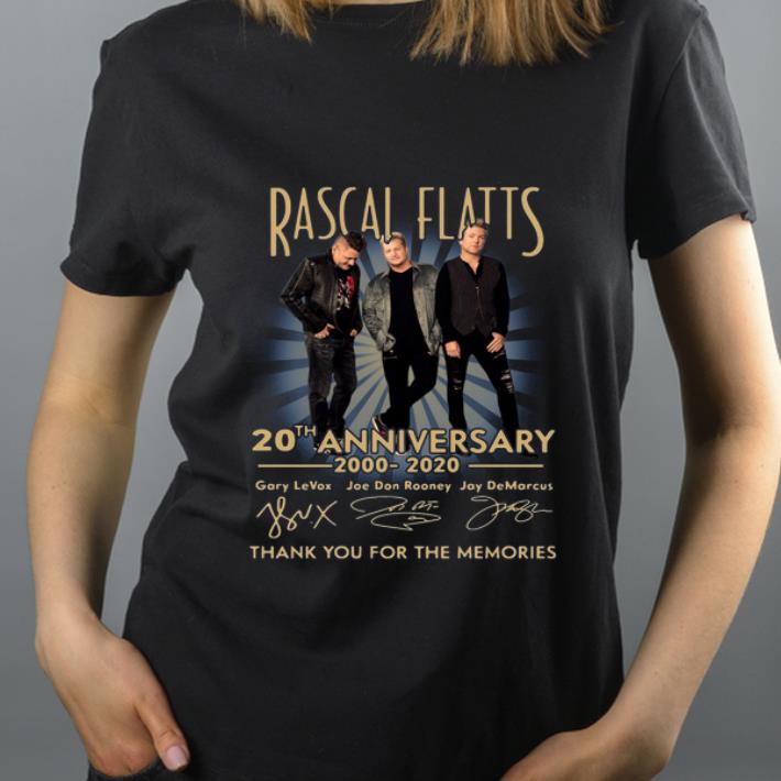 Nice Rascal Flatts 20th Anniversary 2000 2020 Thank You For The Memories Signatures shirt 4 1 - Nice Rascal Flatts 20th Anniversary 2000 2020 Thank You For The Memories Signatures shirt