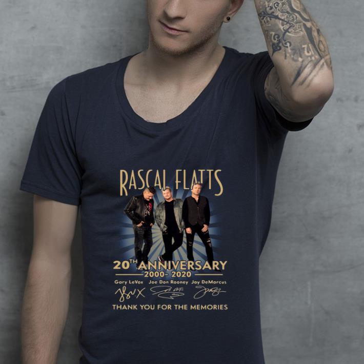 Nice Rascal Flatts 20th Anniversary 2000 2020 Thank You For The Memories Signatures shirt 4 - Nice Rascal Flatts 20th Anniversary 2000 2020 Thank You For The Memories Signatures shirt