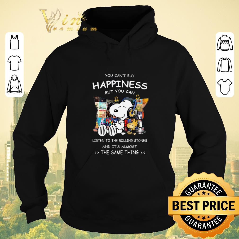 Nice Snoopy You can t buy happiness but you can listen to The Rolling Stones shirt sweater 4 - Nice Snoopy You can’t buy happiness but you can listen to The Rolling Stones shirt sweater