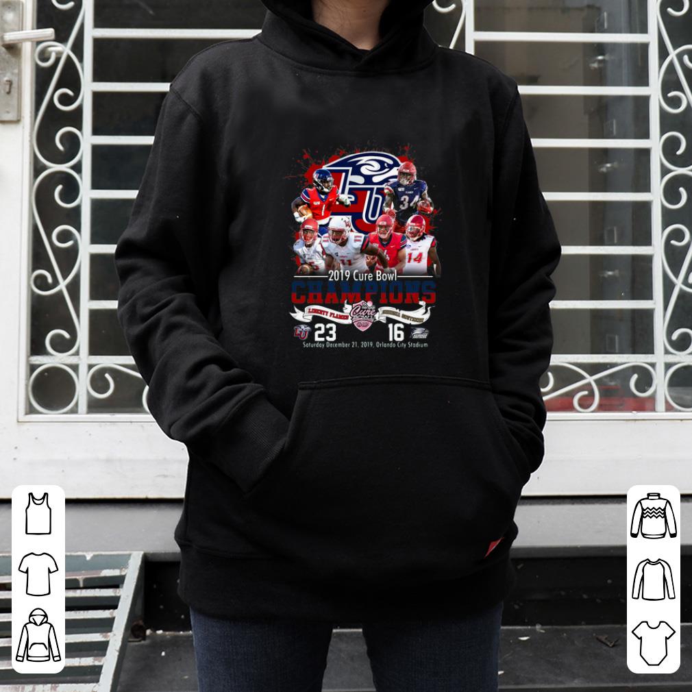 Official 2019 Cure Bowl Champions Liberty Flames Vs Georgia Southern shirt 4 - Official 2019 Cure Bowl Champions Liberty Flames Vs Georgia Southern shirt