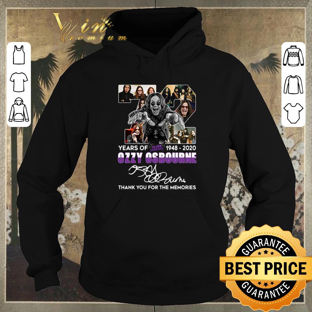 Official 72 years of Black Sabbath 1948 2020 Ozzy Osbourne signature shirt 4 - Official 72 years of Black Sabbath 1948-2020 Ozzy Osbourne signature shirt
