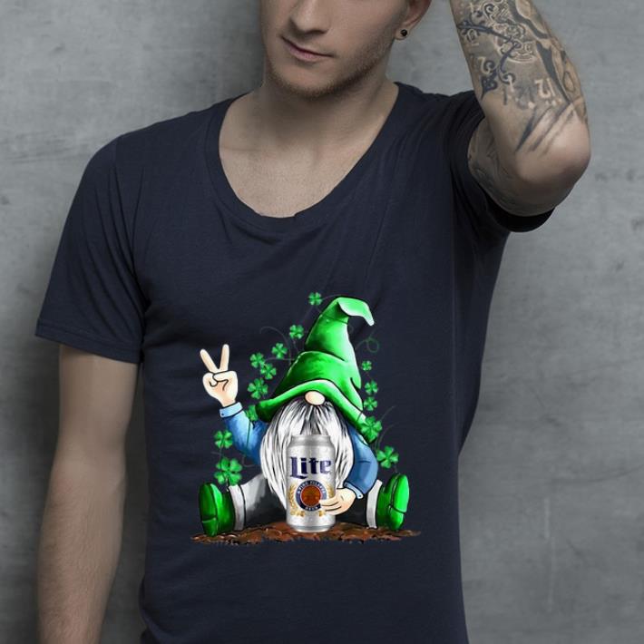 Official Gnomes Lucky Hug Miller Lite St Patrick s Day shirt 4 - Official Gnomes Lucky Hug Miller Lite St Patrick’s Day shirt