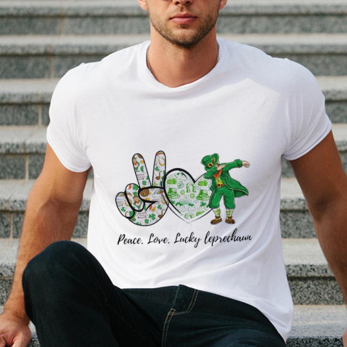 Official Peace Love Lucky Leprechaun shirt 4 - Official Peace Love Lucky Leprechaun shirt