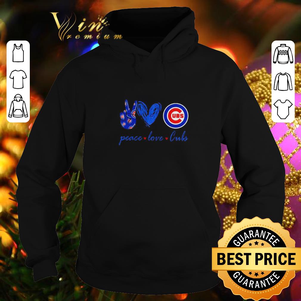 Official Peace love Chicago Cubs logo shirt 4 5 - Official Peace love Chicago Cubs logo shirt