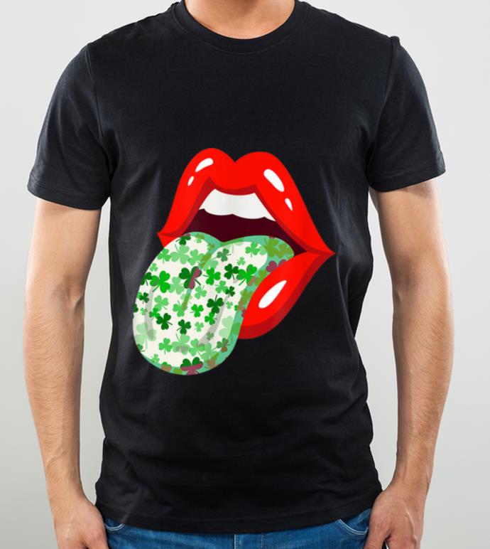 Official Sexy Lips Tongue Out St Patricks Day Shamrock Trendy shirt 4 - Official Sexy Lips Tongue Out St Patricks Day Shamrock Trendy shirt