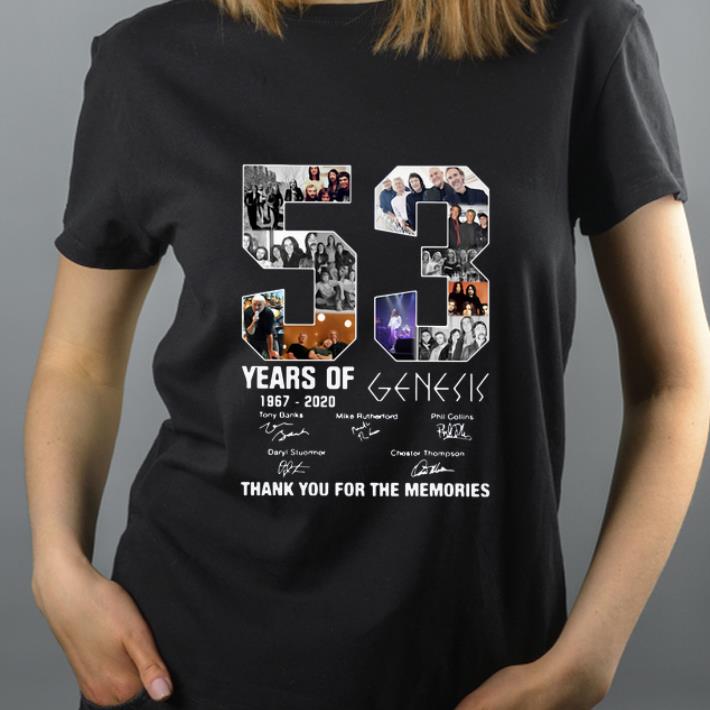 Original 53 Years Of 1967 2020 Genesis Thank You For The Memories signatures shirt 4 - Original 53 Years Of 1967 2020 Genesis Thank You For The Memories signatures shirt