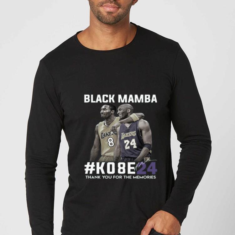 Original Black Mamba ko8e24 Thank You For The Memories Signature shirt 4 - Original Black Mamba #ko8e24 Thank You For The Memories Signature shirt