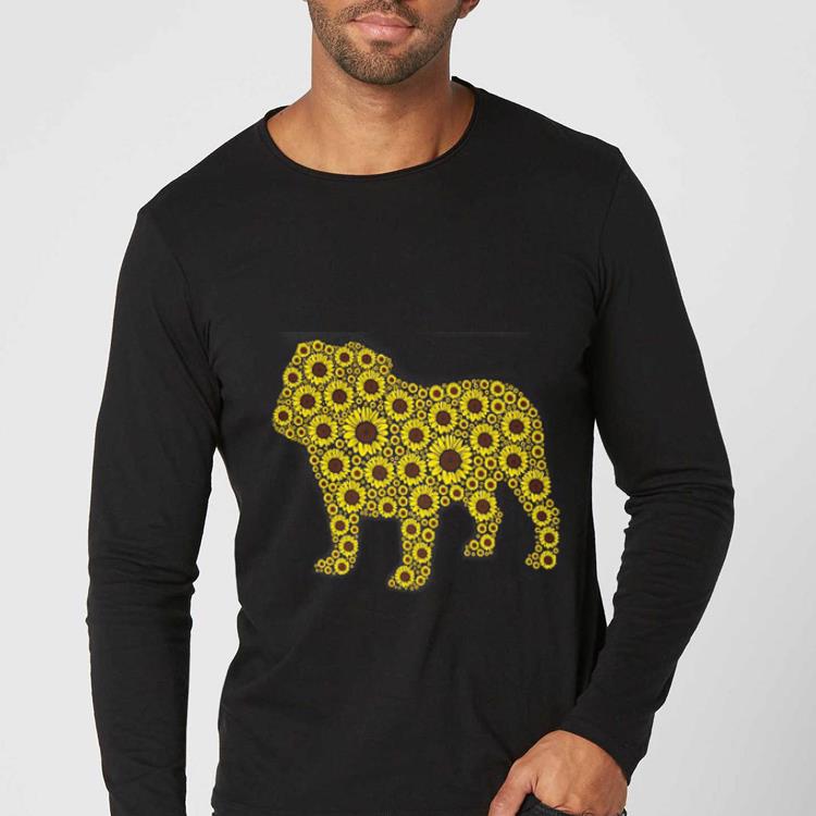Original Sunflower and Bulldog lover shirt 4 - Original Sunflower and Bulldog lover shirt