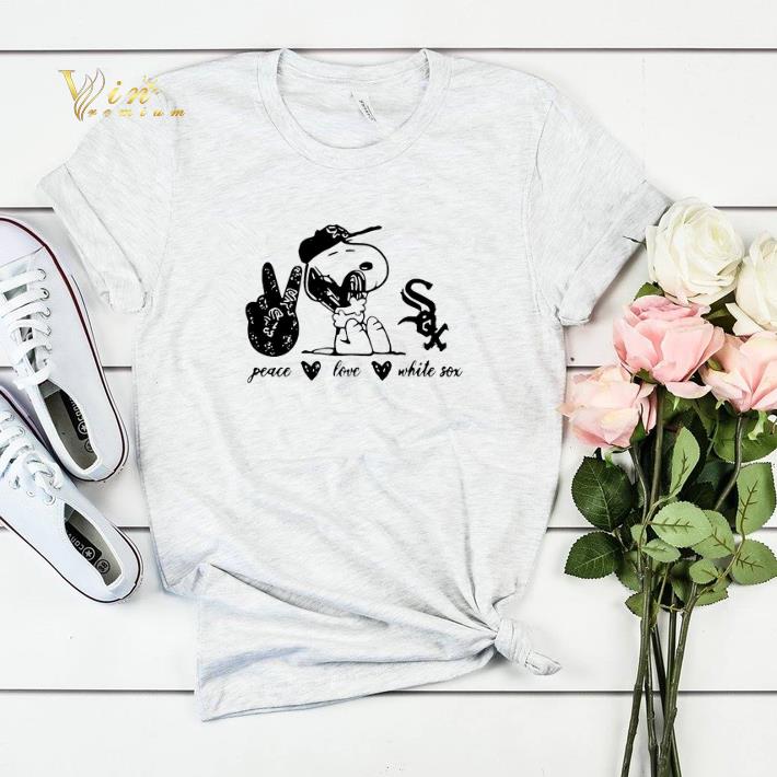 Peace Love Chicago White Sox Snoopy shirt sweater 4 - Peace Love Chicago White Sox Snoopy shirt sweater