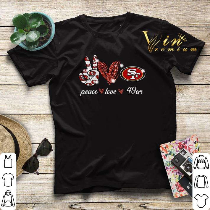 Peace love San Francisco 49ers Logo shirt sweater Peace love San Francisco 49ers Logo shirt sweater 4 - Peace love San Francisco 49ers Logo shirt sweater