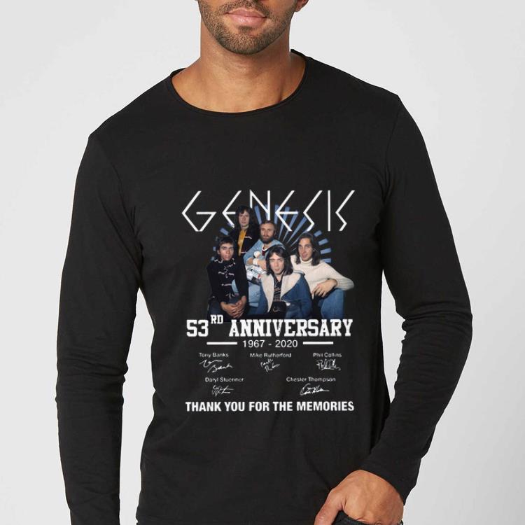 Premium Genesis 53rd Anniversary Thank You For The Memories Signatures shirt 4 - Premium Genesis 53rd Anniversary Thank You For The Memories Signatures shirt