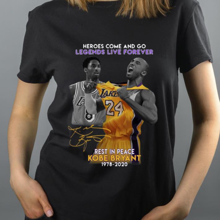 Premium Heroes Come And Go Legends Live Forever Kobe Bryant Signature shirt 4 - Premium Heroes Come And Go Legends Live Forever Kobe Bryant Signature shirt
