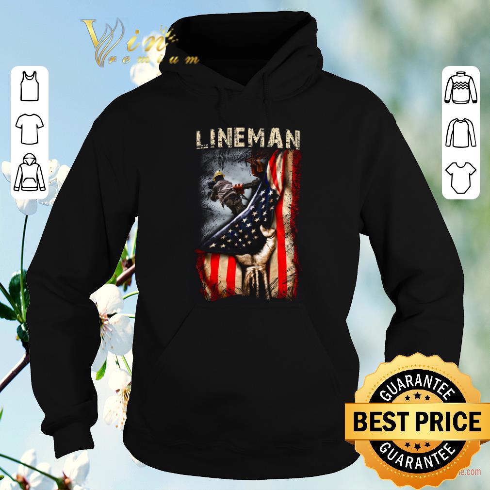 Premium Lineman American Flag shirt sweater Premium Lineman American Flag shirt sweater 4 - Premium Lineman American Flag shirt sweater