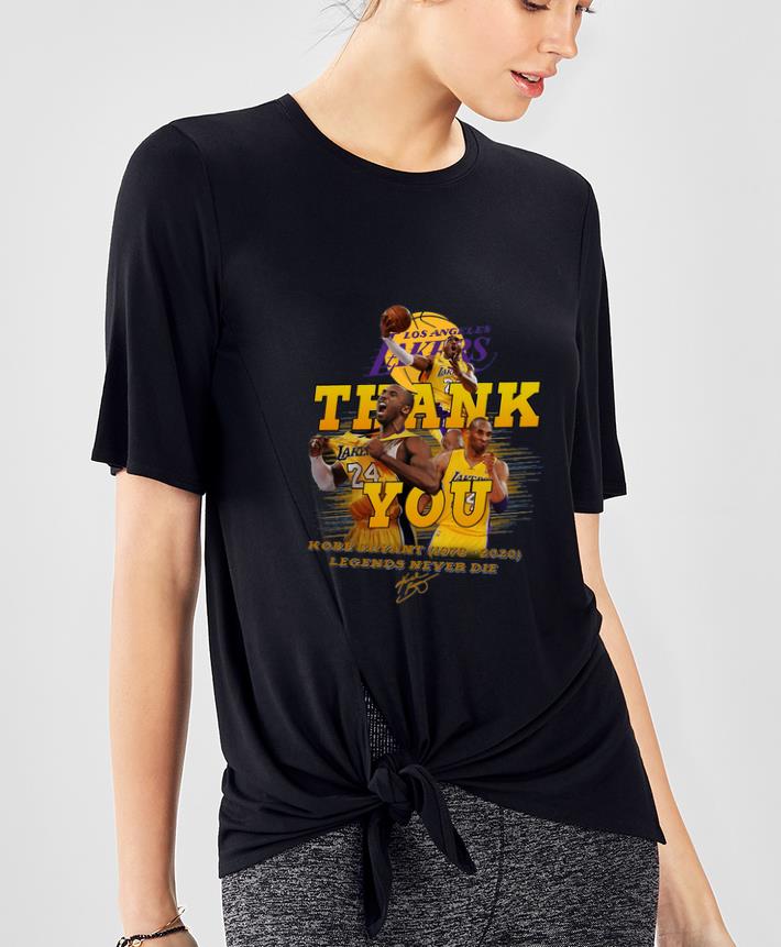 Premium Los Angeles Lakers Thank You 24 Kobe Bryant 1978 2020 Signature Legends Never Die Signature shirt 4 - Premium Los Angeles Lakers Thank You 24 Kobe Bryant (1978-2020) Signature Legends Never Die Signature shirt