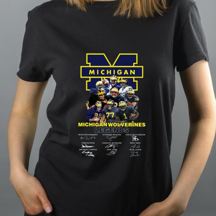 Premium Michigan Wolverines Legends Signatures shirt 4 - Premium Michigan Wolverines Legends Signatures shirt