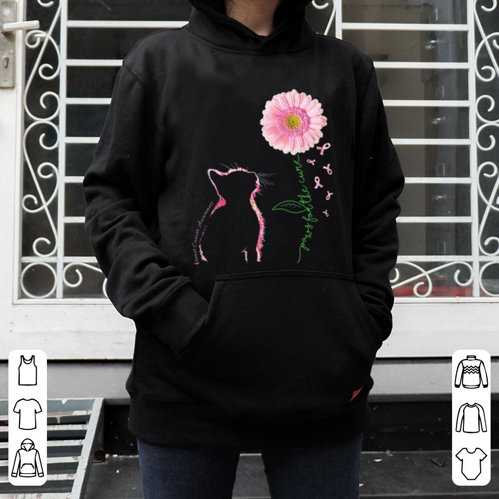 Premium Paws For The Cure Cat Sunflowers Breast Cancer Awareness shirt 4 - Premium Paws For The Cure Cat Sunflowers Breast Cancer Awareness shirt