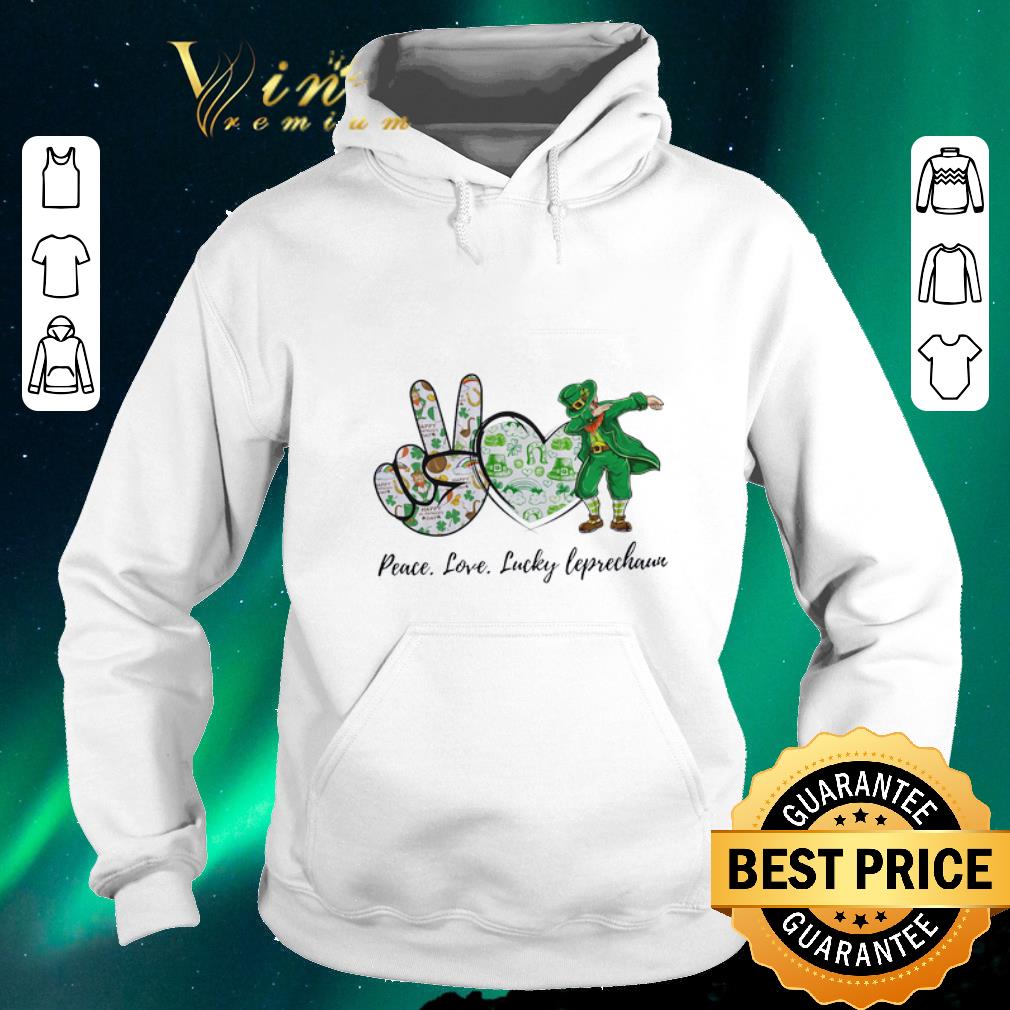 Premium Peace Love Lucky Leprechaun St Patrick s day shirt sweater 4 - Premium Peace Love Lucky Leprechaun St. Patrick's day shirt sweater
