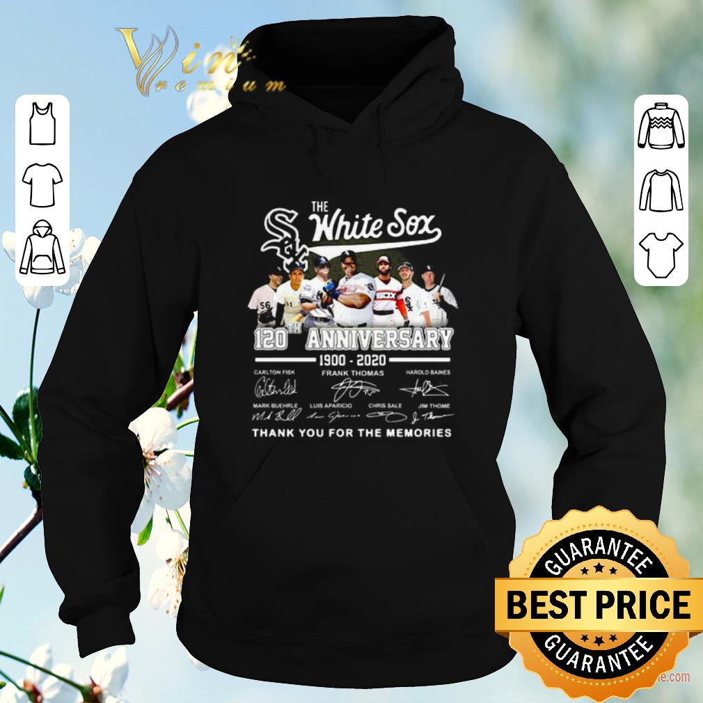 Premium The Chicago White Sox 120th Anniversary 1990 2020 Thank You For The Memories Signatures shirt sweater 4 - Premium The Chicago White Sox 120th Anniversary 1990 2020 Thank You For The Memories Signatures shirt sweater