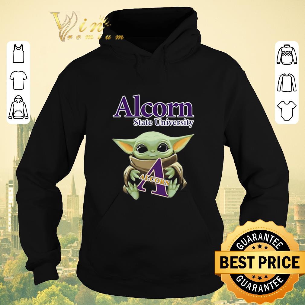 Pretty Baby Yoda Hug Alcorn State University Star Wars shirt sweater 4 - Pretty Baby Yoda Hug Alcorn State University Star Wars shirt sweater