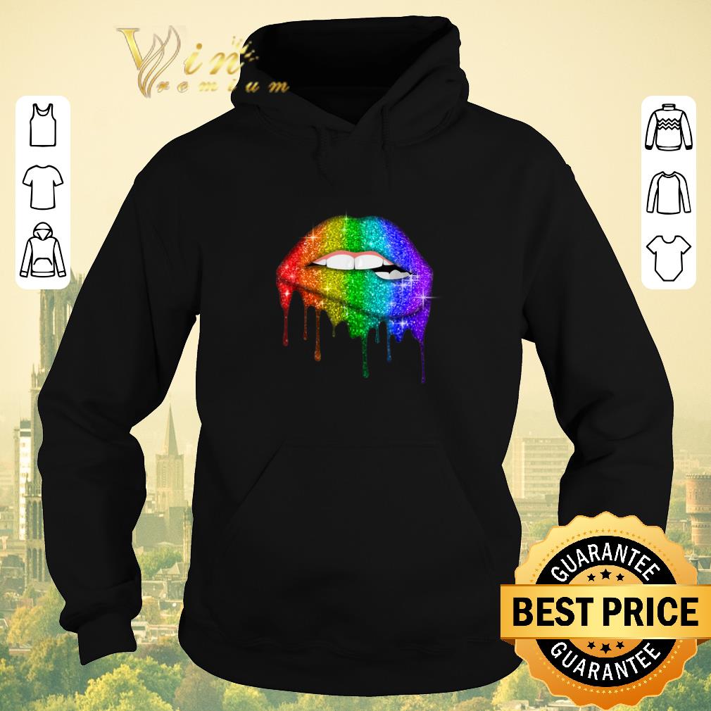 Pretty Glitter Lips Pride Gay Lesbian Transgender LGBT Colors shirt sweater 4 - Pretty Glitter Lips Pride Gay Lesbian Transgender LGBT Colors shirt sweater