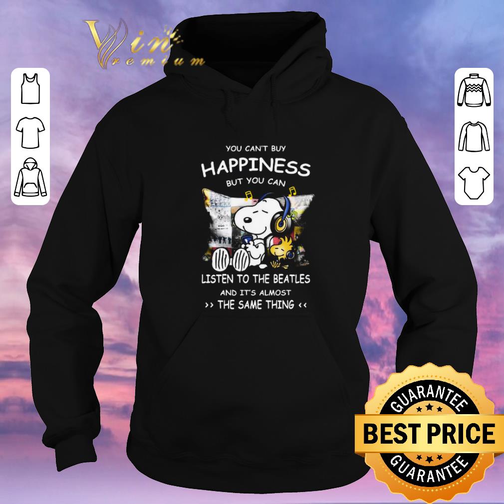 Pretty Peanut Snoopy Happiness listen to The Beatle the same thing shirt sweater 4 - Pretty Peanut Snoopy Happiness listen to The Beatle the same thing shirt sweater