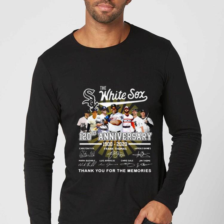 Pretty The White Sox 120th Anniversary 1900 2020 Thank You For The Memories Signatures shirt 4 - Pretty The White Sox 120th Anniversary 1900-2020 Thank You For The Memories Signatures shirt