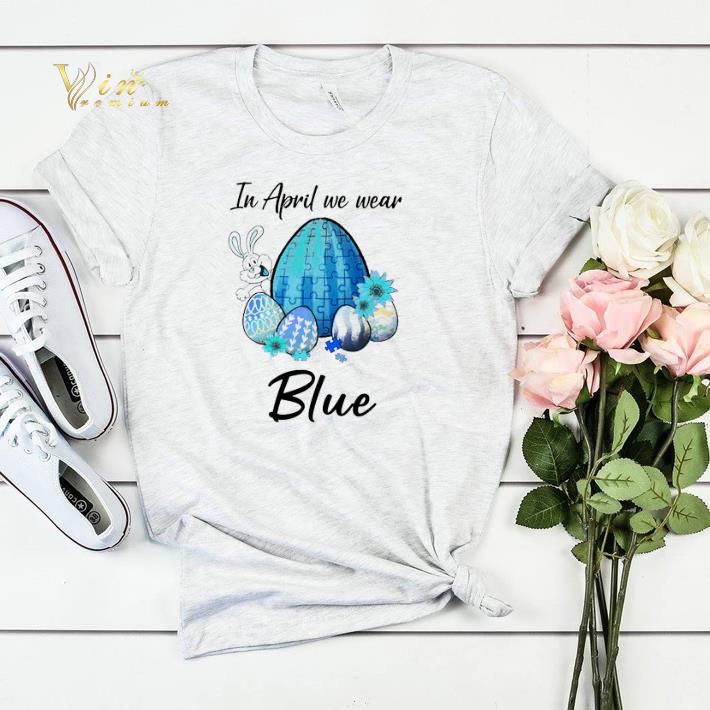Rabbit Autism Eggs In April We Wear Blue shirt sweater 4 - Rabbit Autism Eggs In April We Wear Blue shirt sweater