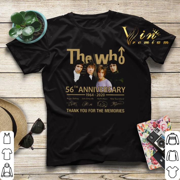 The Who 56th anniversary 1964 2020 signatures thank you for the memories shirt sweater 4 - The Who 56th anniversary 1964 2020 signatures thank you for the memories shirt sweater