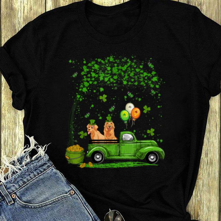 Top Blue Truck Pickup Golden Retriever St Patricks Day Irish shirt 4 - Top Blue Truck Pickup Golden Retriever St Patricks Day Irish shirt
