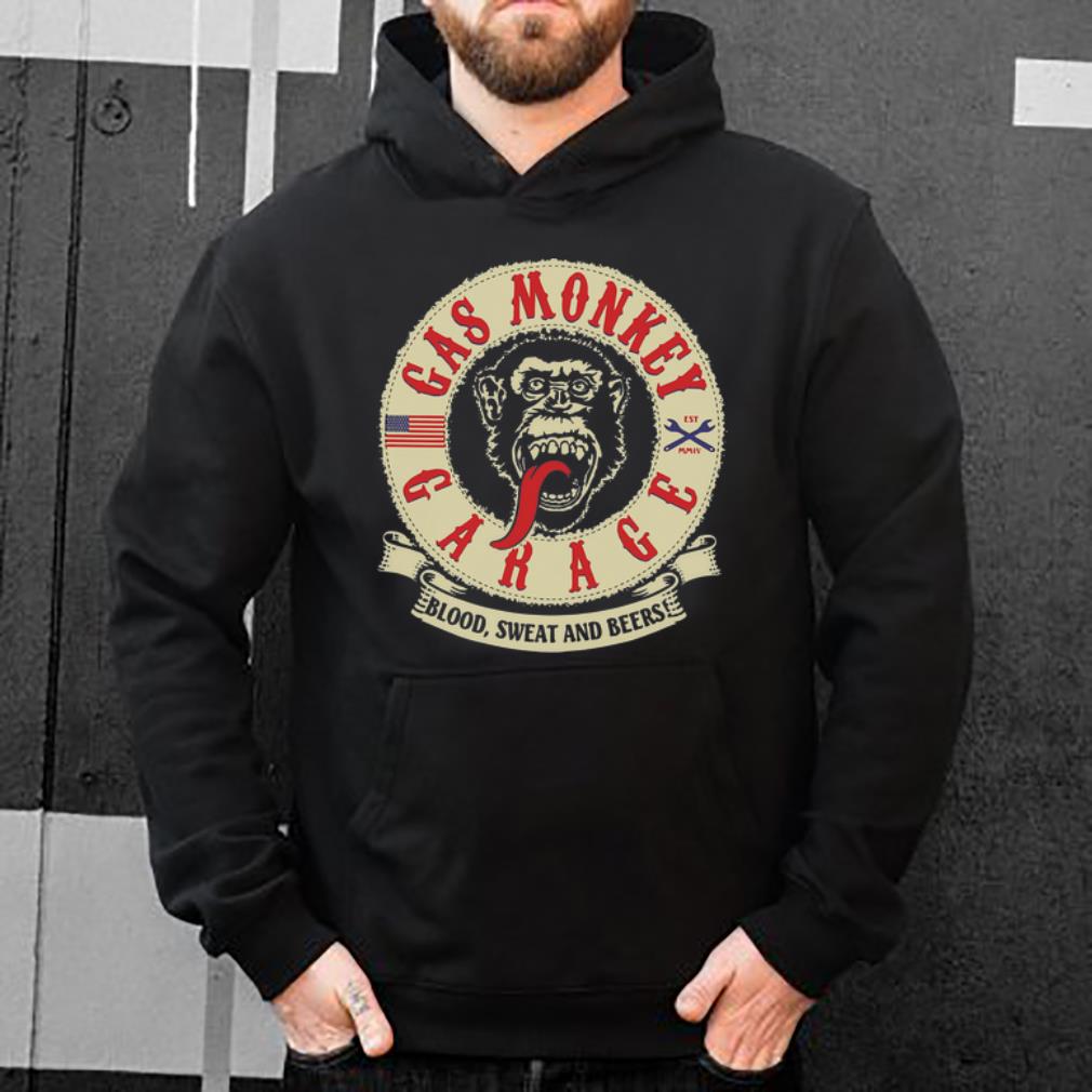 Top Gas Monkey Garage Blood Sweat And Beers American Flag shirt 4 - Top Gas Monkey Garage Blood Sweat And Beers American Flag shirt