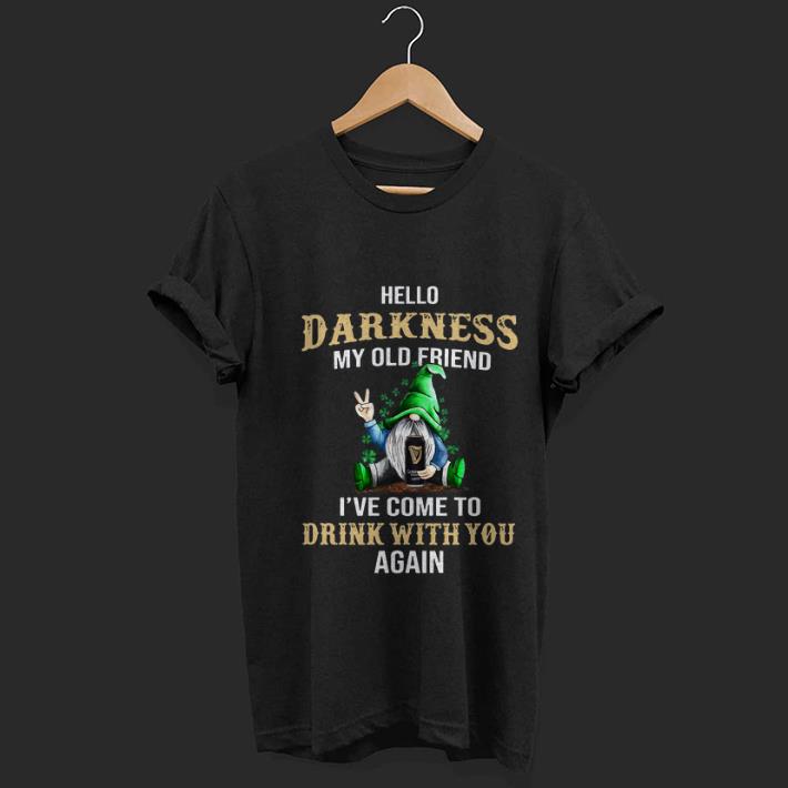 Top Gnomie hug Guinness hello darkness my old friend I ve come to drink with you shirt 1 - Top Gnomie hug Guinness hello darkness my old friend I’ve come to drink with you shirt