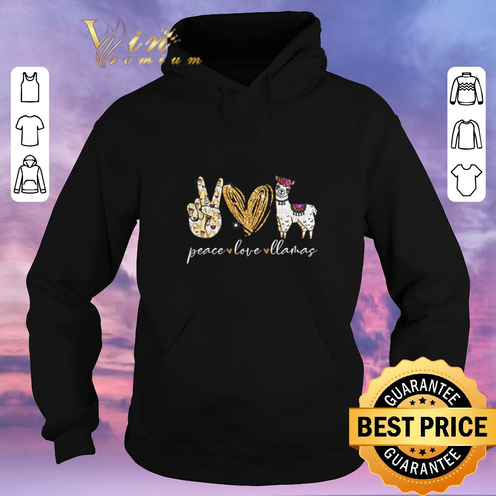 Top Peace love Llamas shirt sweater 4 - Top Peace love Llamas shirt sweater