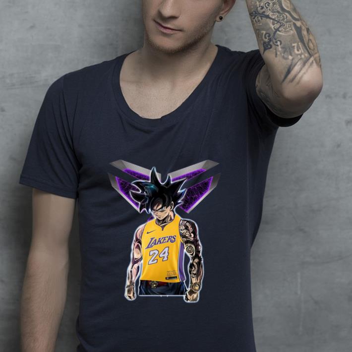 Top Songoku Ultra Instinct Kobe Bryant Lakers 24 shirt 4 - Top Songoku Ultra Instinct Kobe Bryant Lakers 24 shirt