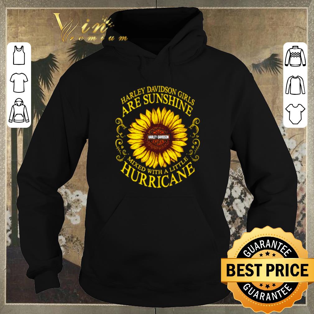Top Sunflower Harley Davidson girls are sunshine mixed with a little hurricane shirt sweater 4 - Top Sunflower Harley Davidson girls are sunshine mixed with a little hurricane shirt sweater