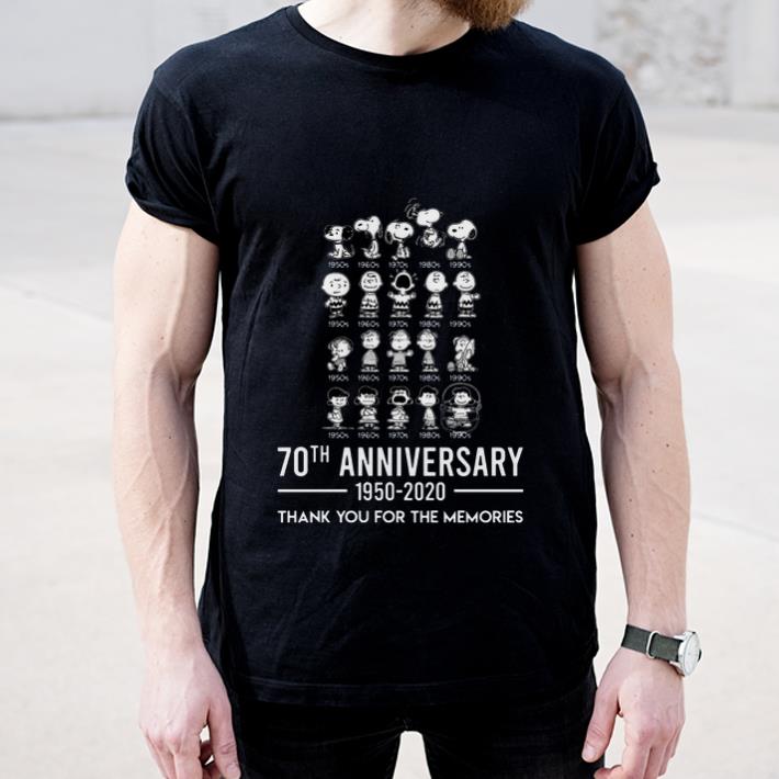 Top The Peanuts 70th Anniversary 1950 2020 Thank You For The Memories shirt 4 - Top The Peanuts 70th Anniversary 1950-2020 Thank You For The Memories shirt