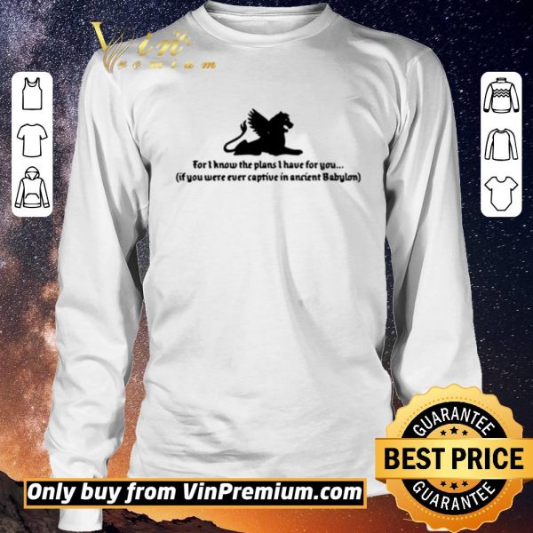 Original For I know the plans I have for you if you were ever captive shirt sweater