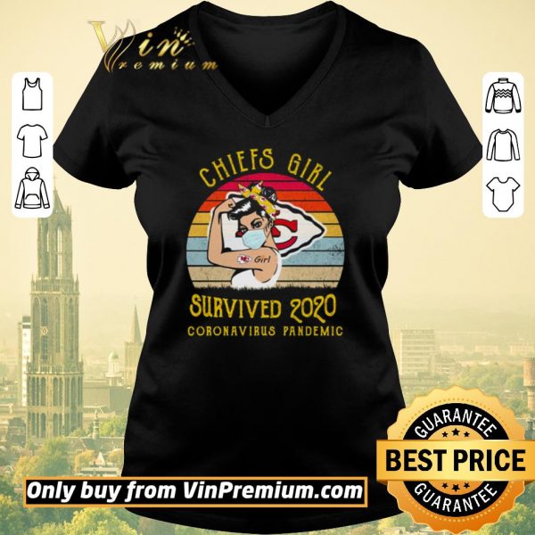 Funny Kansas City Chiefs Girl survived 2020 coronavirus pandemic shirt sweater