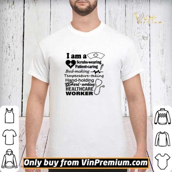 Scrubs Wearing Patient Caring Bed Making Temperature Taking Hand Holding Hard Working Healthcare Wo shirt sweater