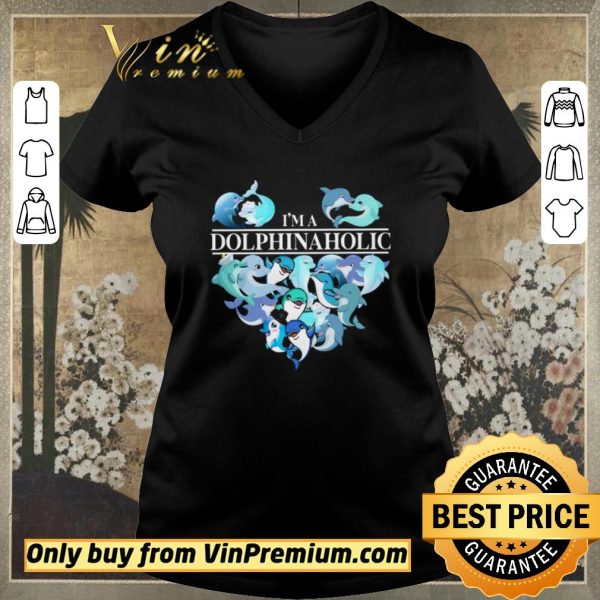 Hot I'm A Dolphin Aholic Heart shirt sweater